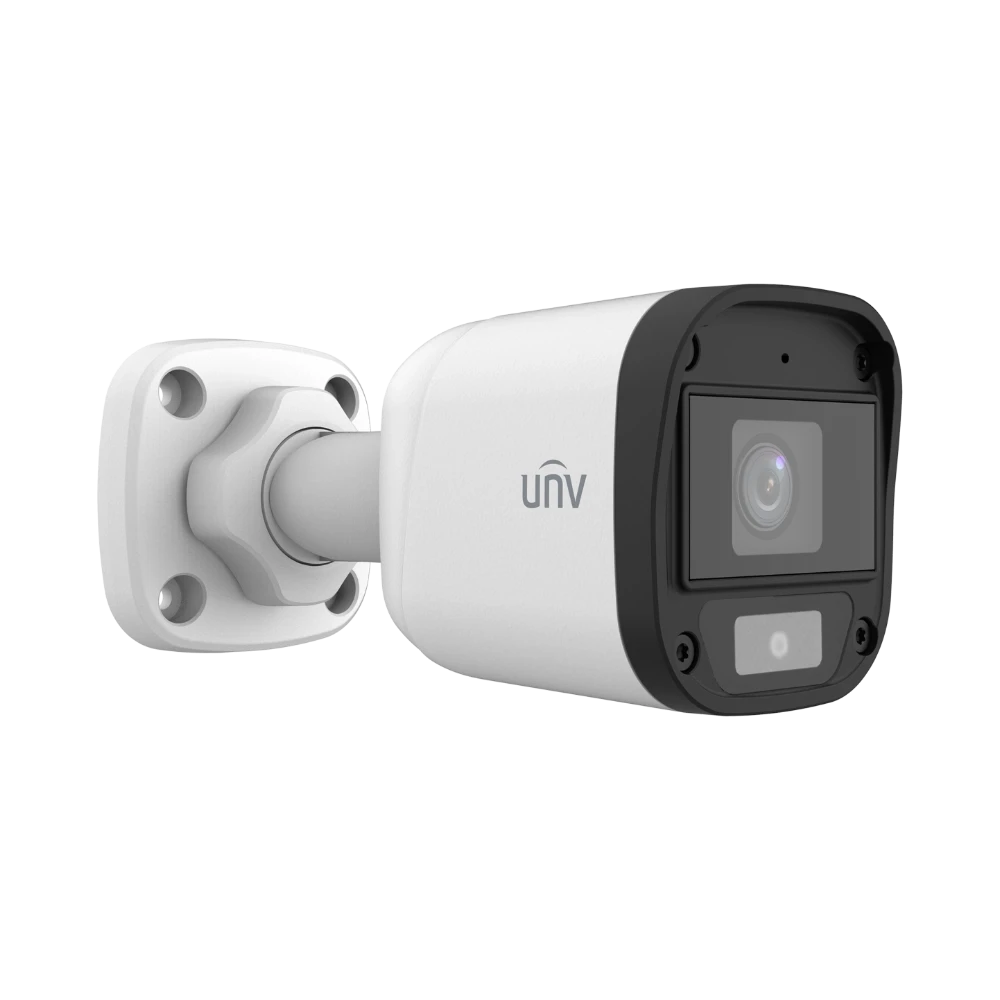 Cámara Bullet Análoga 5MP ColorHunter Luz Blanco 20m Audio 2.8mm UAC-B115-AF28-W Uniview